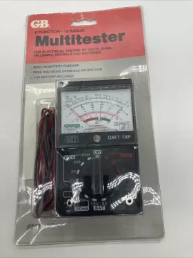 GMT-18P GB ELECTRICAL Multitester Function Volts Milliamps