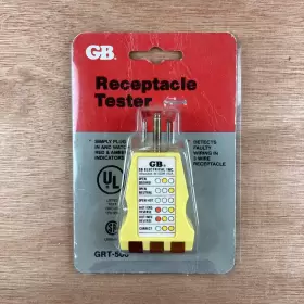 032076195007 GB ELECTRICAL Receptacle Tester Grt