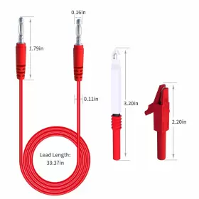 P1043B GOUPCHN Banana Plug Leads Alligator Clips Kit #2