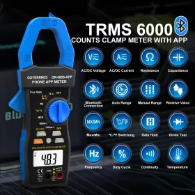 755361320976 GOYERRNES Digital Clamp Meter Trms Ac Voltauto #2