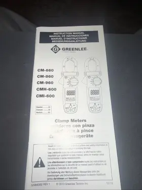23PAGE GREENLEE Cmh Cmi Clamp Meter