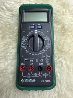 93-606 GREENLEE Digital Multimeter Tester Frequency Diodes