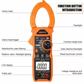 615B GULITECH Victor Ruoshui Digital Clamp Meter Multimeter #2