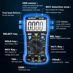 791809567534 H-HOLDPEAK Digital Multimeter Ac Voltmeter #3