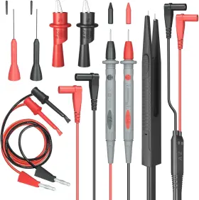 602463744141 HANDSKIT Electrical Multimeter Leads Set Clips