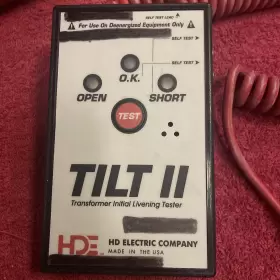 TILT-2 Electric Hde Transformer Initial Livening Tester #2