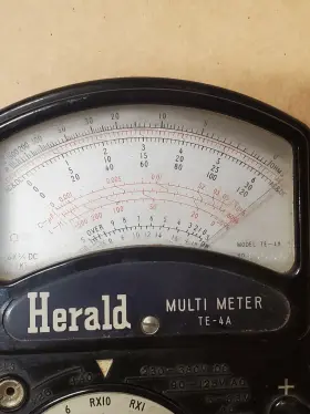 TE-13A HERALD Volt Milliammeter Meter #2