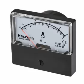 DH-670-5A HESCHEN Rectangle Panel Meter Tester Ammeter Ac #2