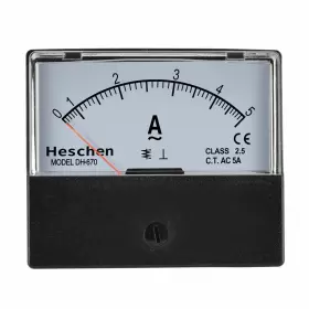 DH-670-5A HESCHEN Rectangle Panel Meter Tester Ammeter Ac