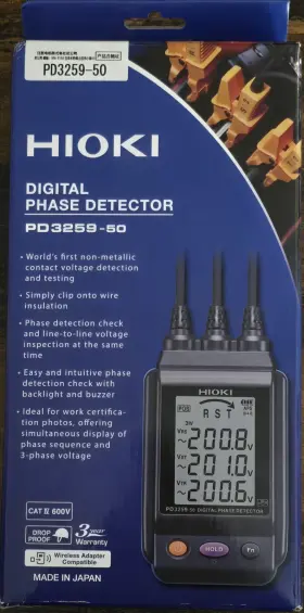 PD3259-90 HIOKI Digital Phase Rotation Meter