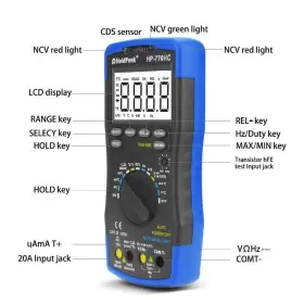 770HC-APP HOLDPEAK Digital Multimeter Ac Voltmeter Ammeter #3