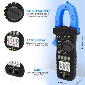 HP-7200A HOLDPEAK Digital Clamp Meter Ncv Auto Multimeter Ac
