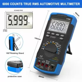 HP-770K HOLDPEAK Multimeter Ammeter Voltmeter Ohmmeter Rpm #2