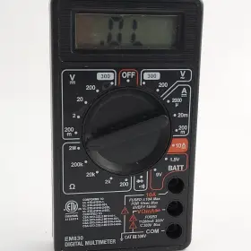 EM830 HYPER TOUGH Digital Multimeter Lcd Overload Battery Ac #2