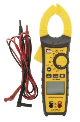 MO61-747 IDEAL INDUSTRIES Digital Display Clamp Meter Battery