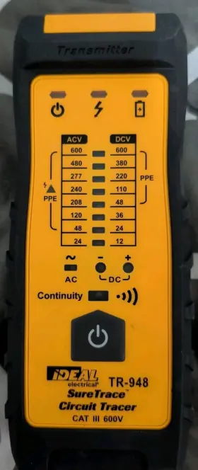 TR-948 IDEAL SURE TRACE Electric Suretrace Circuit Tracer Box TR-948 IDEAL SURE TRACE Electric Suretrace Circuit Tracer Box