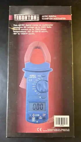 43982 IRONTON Digital Clamp Meter Multimeter