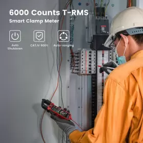 KC602 KAIWEETS Smart Digital Clamp Meter Jaws Multimeter #2