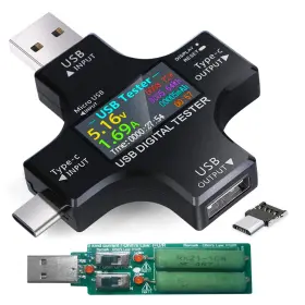 J7-C1 KJ-KAYJI Usb Tester Ips Digital Multimeter Voltage Cur