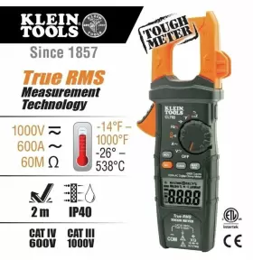 CL700 KLEIN TOOLS Auto Digital Clamp Meter Amp Ac #2
