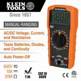 445054339370 KLEIN TOOLS Digital Multimeter Electrical Tester #2