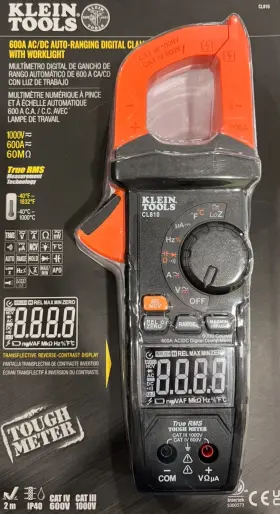 68448 KLEIN TOOLS Pro Digital Clamp Meter Flashlight Dial