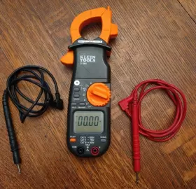 CL1000 KLEIN TOOLS Ac Clamp Multimeter Cat Leads Zipper #2