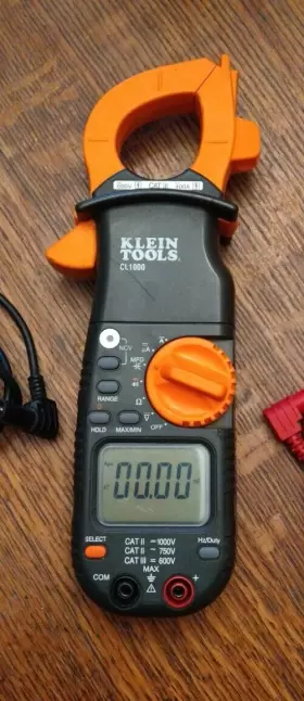 CL1000 KLEIN TOOLS Ac Clamp Multimeter Cat Leads Zipper #3