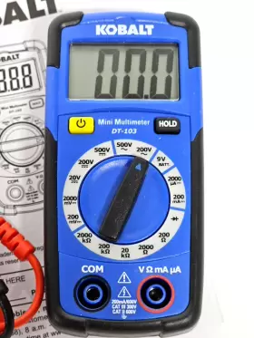 DT-103 KOBALT Tools Digital Multimeter Voltage Meter #2