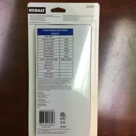 DT-9180D KOBALT Ac Clamp Meter Cat #2