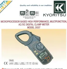 2037 KYORITSU Ac Voltage High Accuracy