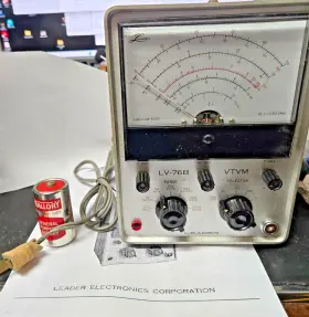 LV-76B LEADER Vacuum Tube Voltmeter Accurate Probe Manual #2