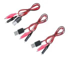 745678058617 LHENG Alligator Clip Usb Male Wire Adapter
