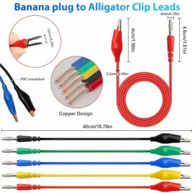 T267190-L001302035FBA LINKSTYLE Leads Probe Alligator Clips #3