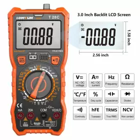 738944567142 LOMVUM Digital Multimeter Trms Electrical Tester #2