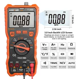 743022992853 LOMVUM Digital Multimeter Electrical Tester Ac #3