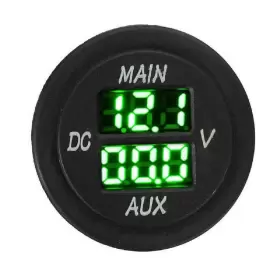 H842025G MASO Car Dual Led Digital Round Panel Voltmeter