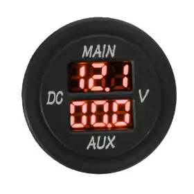 H842025R MASO Car Dual Led Digital Round Panel Voltmeter