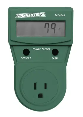 MOPM3000 MASTERFORCE Energy Power Electric Usage Meter Lcd
