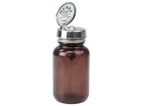 35112 MENDA Round Amber Glass Bottle Pure Touch Pump