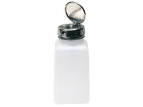 35703 MENDA Natural Square Hdpe Bottle Along Locking Pump