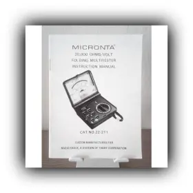 10A4 MICRONTA User Manual Folding Multitester