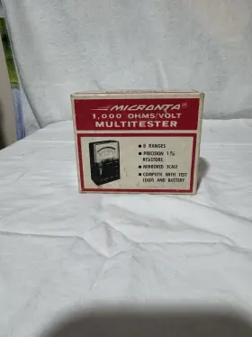 22-027 MICRONTA Volt Multitester Box Paper