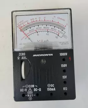 22-027U MICRONTA Multitester Volt Unit Box Preowne #2