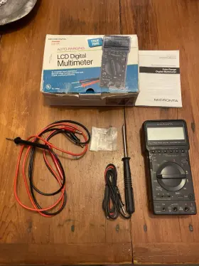 22-174 MICRONTA Radio Lcd Digital Multimeter Box Manual