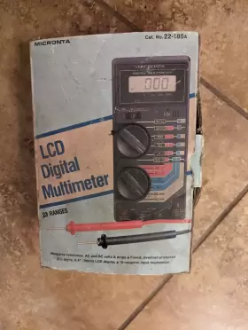 22-185A MICRONTA Radio Handheld Lcd Digital Multimeter