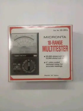 22-201A MICRONTA Multitester Ranges Manual Tl
