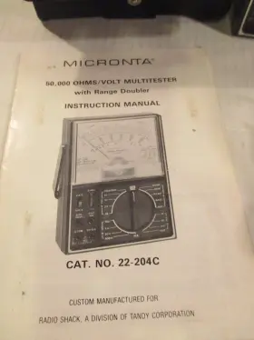 22-204-C MICRONTA Doubler Multitester Ranges Multimeter #2
