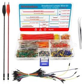 560PCS MINIDODOCA Jumper Wire Alligator Kit
