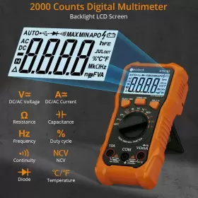 689993365428 NEOTECK Digital Multimeter Voltmeter Tester Ncv #2